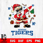 Memphis Tigers Santa Claus Football Svg dxf eps png pdf file,NCAA svg,Digital Download,Cricut file