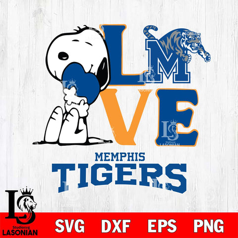 Memphis Tigers Snoopy Sport 10 Svg Eps Dxf Png File, Digital Download