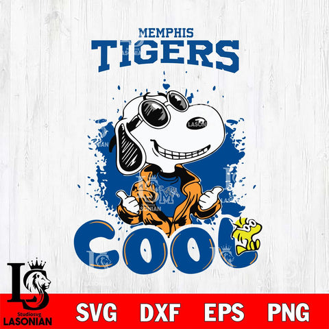 Memphis Tigers Snoopy Sport 7 Svg Eps Dxf Png File, Digital Download