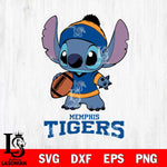 Memphis Tigers Stitch Disney, Svg Eps Dxf Png File, Digital Download