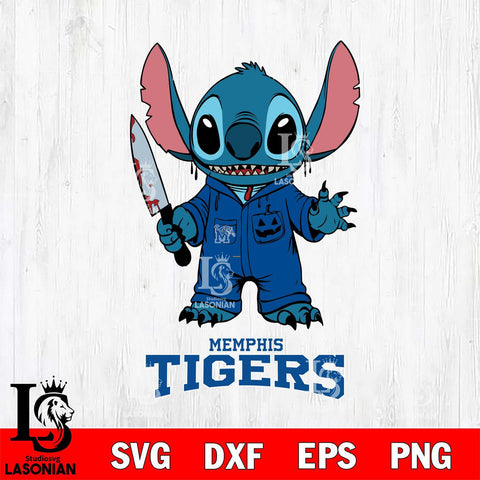 Memphis Tigers Stitch Horror 2 Svg Eps Dxf Png File, NCAA svg, Digital Download, Instant Download