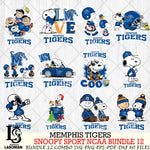 Memphis Tigers  Snoopy NCAA Bundle 12 SVG Svg Eps Dxf Png File, Digital Download