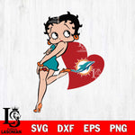 Miami Dolphins Betty Boop Girl Love Svg Eps Dxf Png File, Digital Download, Instant Download