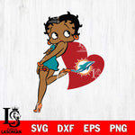 Miami Dolphins Betty Boop Girl Love SVG Svg Eps Dxf Png File, Digital Download, Instant Download