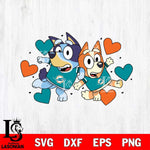 Miami Dolphins Bluey heart NFL Svg Eps Dxf Png File, Digital Download, Instant Download