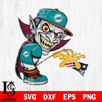 Miami Dolphins Dracula Piss On New England Patriots Svg Eps Dxf Png File, Digital Download, Instant Download