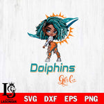 Miami Dolphins Fan Girl Svg Eps Dxf Png File, Digital Download, Instant Download