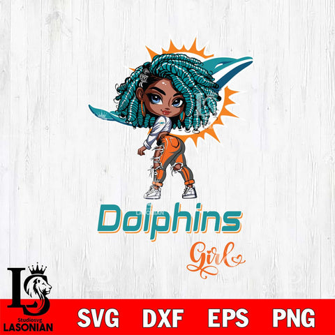 Miami Dolphins Fan Girl Svg Eps Dxf Png File, Digital Download, Instant Download