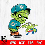 Miami Dolphins Frankenstein Piss On Buffalo Bills Svg Eps Dxf Png File, Digital Download, Instant Download