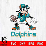 Miami Dolphins Goofy Disney, Svg Eps Dxf Png File, Digital Download