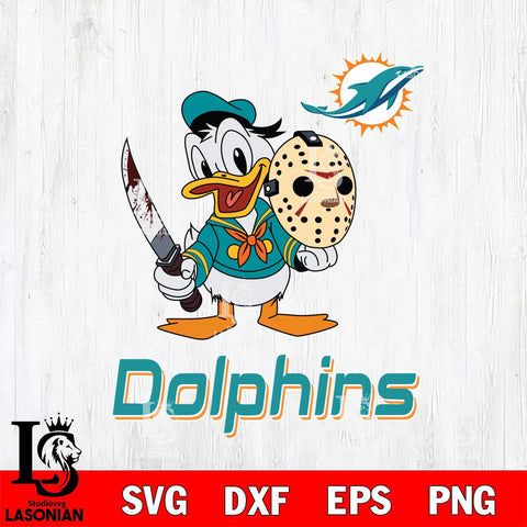 Miami Dolphins Jason Voorhees 12 Svg Eps Dxf Png File, Digital Download