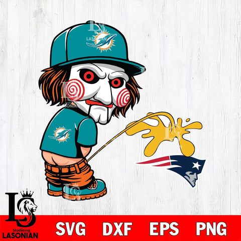 Miami Dolphins Jigsaw Piss On New England Patriots Svg Eps Dxf Png File, Digital Download, Instant Download