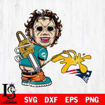 Miami Dolphins Leatherface Piss On New England Patriots Svg Eps Dxf Png File, Digital Download, Instant Download