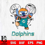 Miami Dolphins Stitch Michael Halloween Svg Eps Dxf Png File, Digital Download, Instant Download