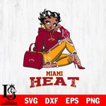 Miami Heat Awesome Black Fan Girl Betty Boop