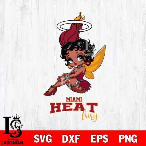 Miami Heat Beauty Black Fairy Betty Boop