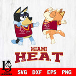 Miami Heat Bluey Dance Svg Eps Dxf Png File, Digital Download, Instant Download