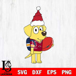 Miami Heat Bluey Lucky Christmas Svg Eps Dxf Png File, Digital Download, Instant Download