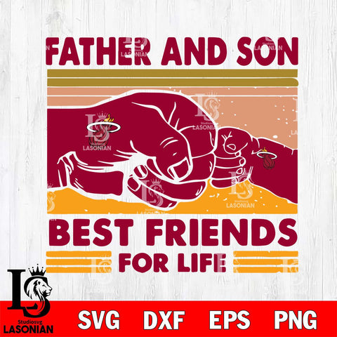 Miami Heat Father And Son Best Friends For Life Svg Eps Dxf Png File, Digital Download, Instant Download