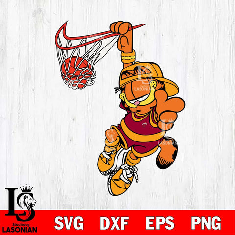 Miami Heat Garfield Svg Eps Dxf Png File, Digital Download