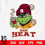 Miami Heat Grinch Cofffe Hoodie Cut Files Cricut, Svg Dxf Eps Png file , Silhouette