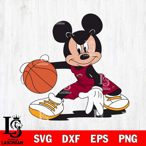 Miami Heat Mickey Minne 4 Nba Svg Eps Dxf Png File, NBA svg, Digital Download, Instant Download