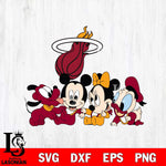 Miami Heat Mickey Minne 5 Nba Svg Eps Dxf Png File, NBA svg, Digital Download, Instant Download