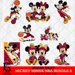 Miami Heat  Mickey Minne NBA Bundle 8 SVG Svg Eps Dxf Png File, NBA svg, Digital Download, Instant Download