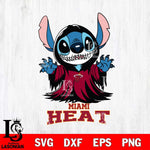 Miami Heat Stitch Ghost Svg Eps Dxf Png File, NBA svg, Digital Download, Instant Download