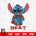 Miami Heat Stitch Horror Halloween Svg Eps Dxf Png File, NBA svg, Digital Download, Instant Download