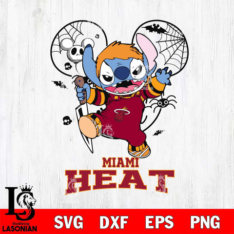 Miami Heat Stitch Michael Halloween Svg Eps Dxf Png File, Digital Download, Instant Download