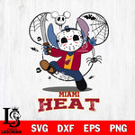 Miami Heat Stitch jason voorhees Halloween Svg Eps Dxf Png File, Digital Download, Instant Download