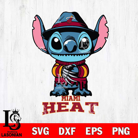 Miami Heat Stitich Freddy Krueger Svg Eps Dxf Png File, NBA svg, Digital Download, Instant Download