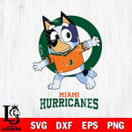 Miami Hurricanes Bandit Heeler Rugby Svg Eps Dxf Png File, Digital Download ,Instant Download, Cricut File