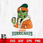 Miami Hurricanes Girls Grinch Bougie Svg Eps Dxf Png File, Digital Download, Instant Download