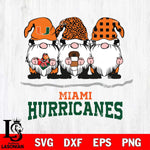 Miami Hurricanes Gnomes Coffee Svg Eps Dxf Png File, Digital Download, Instant Download