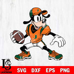 Miami Hurricanes Goofy Svg Eps Dxf Png File, NCAA svg, Digital Download, Instant Download