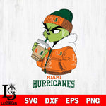 Miami Hurricanes Grinch Bougie Sport Svg Eps Dxf Png File, Digital Download, Instant Download