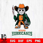 Miami Hurricanes Jason Voorhees 3 Svg Eps Dxf Png File, Digital Download