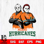 Miami Hurricanes Jason Voorhees 8 Svg Eps Dxf Png File, Digital Download