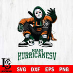 Miami Hurricanes Jason Voorhees Halloween SVG Svg Eps Dxf Png File, Digital Download, Instant Download