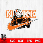 Miami Hurricanes Jason Voorhees Nike Svg Eps Dxf Png File, Digital Download, Instant Download