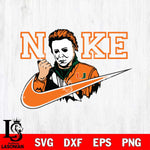 Miami Hurricanes Michael Myers Nike Svg Eps Dxf Png File, Digital Download, Instant Download