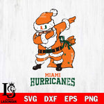 Miami Hurricanes Santa Claus Ugly Svg dxf eps png pdf file,NCAA svg,Digital Download,Cricut file