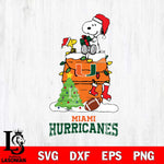 Miami Hurricanes Snoopy Sport 11 Svg Eps Dxf Png File, Digital Download