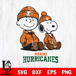 Miami Hurricanes Snoopy Sport 6 Svg Eps Dxf Png File, Digital Download