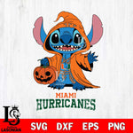 Miami Hurricanes Stitch Horror Svg Eps Dxf Png File, NCAA svg, Digital Download, Instant Download