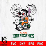 Miami Hurricanes Stitch Jigsaws Halloween Svg Eps Dxf Png File, Digital Download, Instant Download