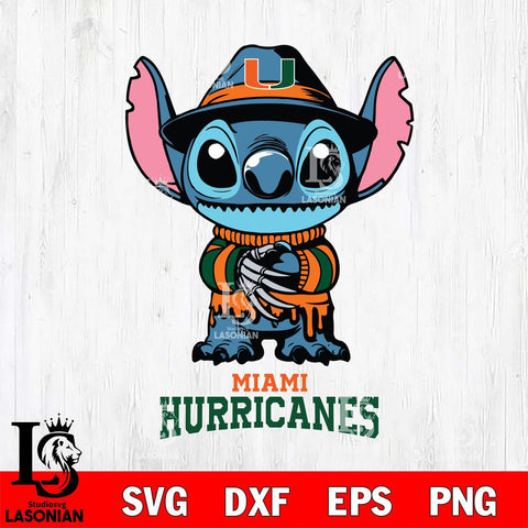 Miami Hurricanes Stitich Freddy Krueger Svg Eps Dxf Png File, NCAA svg, Digital Download, Instant Download