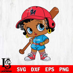 Miami Marlins Betty Boop MLB 2 Svg Eps Dxf Png File,MLB  svg, Digital Download, Instant Download